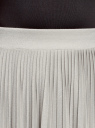Юбка миди плиссированная oodji для женщины (серый), 14100072/46609/2001X