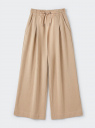 Брюки хлопковые широкие oodji для Женщины (бежевый), 26701002/52644/3500N