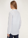 Рубашка хлопковая с длинным рукавом oodji для Женщина (белый), 13L11032/49806/1070S