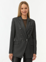 Жакет двубортный oodji для Женщины (серый) Жакет двубортный oodji для Женщины (серый), 11202084/49614/2500M