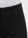 Брюки облегающие из эластичной ткани oodji для женщины (черный), 11707116-2/46528/2912D