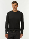 Лонгслив из смесового хлопка oodji для Мужчины (черный) Лонгслив из смесового хлопка oodji для Мужчины (черный), 5L522105I/50608/2900N