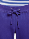 Брюки трикотажные на завязках oodji для женщины (фиолетовый), 16701042-1B/46919/7500N