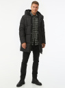 Куртка удлиненная с капюшоном oodji для Мужчины (черный) Куртка удлиненная с капюшоном oodji для Мужчины (черный), 1L124001M-1/50771/2900N