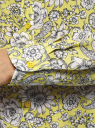 Блузка базовая из вискозы oodji для женщины (желтый), 11411136B/26346/5112F