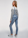 Комбинезон джинсовый с нагрудным карманом oodji для женщины (синий), 13108004/45379/7500W