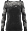 Блузка кружевная с глубоким вырезом на спине oodji для Женщины (черный), 14211004/46234/2900N