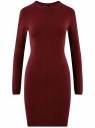 Платье вязаное базовое oodji для женщины (красный), 73912217-3B/45647/4903N