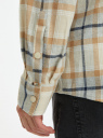 Рубашка фланелевая с длинным рукавом oodji для мужчины (серый), 3L330006M/50704N/2333C