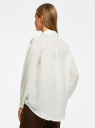 Блузка из струящейся ткани oodji для женщины (белый), 11411240/40032/1200N