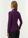 Водолазка базовая из хлопка oodji для Женщины (фиолетовый) Водолазка базовая из хлопка oodji для Женщины (фиолетовый), 15E17001/46147/8800N