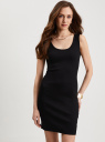 Платье-майка из хлопка oodji для Женщины (черный), 24015004/52424/2900N