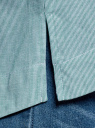 Рубашка свободного силуэта с удлиненной спинкой oodji для женщины (зеленый), 13K11002B/45387/6E10S