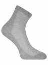 Комплект из трех пар хлопковых носков oodji для женщины (серый), 57102809T3/48022/4