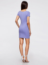 Комплект из двух трикотажных платьев oodji для Женщины (фиолетовый), 14001182T2/47420/8000N
