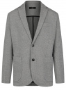 Пиджак трикотажный с накладными карманами oodji для Мужчина (серый), 5B922001M/51027/2523S