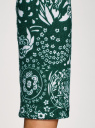 Платье трикотажное с вырезом-капелькой на спине oodji для женщины (зеленый), 24001070-5/15640/6910F