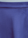 Юбка расклешенная из искусственной замши oodji для женщины (синий), 18H05013/47301/7500N