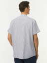 Рубашка из смесового льна с коротким рукавом oodji для Мужчины (белый) Рубашка из смесового льна с коротким рукавом oodji для Мужчины (белый), 3L420005M-2/50932N/1079S