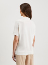 Поло свободного силуэта из хлопка oodji для Женщины (белый), 19308006/52491/1200N