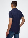 Рубашка приталенная принтованная oodji для Мужчины (синий), 3L410098M/39312N/7975G