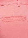Брюки-чиносы хлопковые oodji для женщины (розовый), 11706207B/32887/4100N