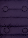 Куртка стеганая на молнии с декоративными пуговицами oodji для Женщины (фиолетовый), 10201032-2/32754/8800N
