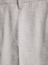 Брюки классические из смесового льна oodji для Мужчины (серый), 2L210294M-1/51801N/2312M