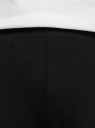 Легинсы хлопковые с принтом oodji для женщины (черный), 18700046-6/46159/2910P