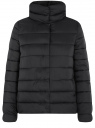 Куртка утепленная с высоким воротом oodji для Женщина (черный), 10203100/33445/2900N