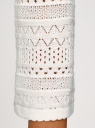 Кардиган ажурной вязки на пуговицах oodji для женщины (белый), 63212573/35472/1200N