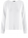 Блузка вискозная базовая oodji для Женщины (белый), 11411135B/14897/1000N