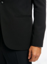 Пиджак классический на пуговице oodji для Мужчины (черный), 2B430001M-2/18600/2900N