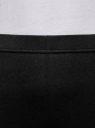 Бриджи трикотажные базовые oodji для женщины (черный), 18700055B/46159/2900N