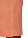 Юбка прямая льняная oodji для женщины (оранжевый), 21601254-9B/16009/5400N