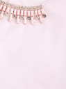 Блузка трик. комб. женская oodji для женщины (розовый), 11301519/42861/4010B