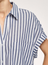 Рубашка свободного силуэта oodji для женщины (белый), 13K11025-1/49806/1079S