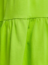 Платье свободного силуэта с принтом oodji для Женщины (зеленый), 14008046-2/49311N/6A93P