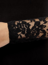 Жакет-болеро с кружевными рукавами oodji для Женщины (черный), 24600001-2/45099/2900N