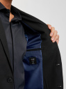 Пиджак приталенный на пуговицах oodji для Мужчины (черный), 2B420032M-1/48331N/2900O