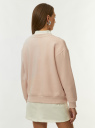 Свитшот из ткани с начесом oodji для Женщины (розовый) Свитшот из ткани с начесом oodji для Женщины (розовый), 14808058-2/19014N/4B00N