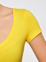 Комплект из трех трикотажных платьев oodji для Женщины (желтый), 14001182T3/47420/5100N