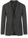 Пиджак приталенный на пуговицах oodji для Мужчины (серый), 2B420032M-1/48331N/2523O