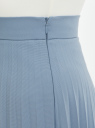 Юбка миди плиссированная oodji для женщины (синий), 21606020-2B/18600/7003N