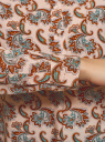 Блузка вискозная А-образного силуэта oodji для женщины (розовый), 21411113B/26346/5470E