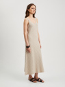 Платье макси ажурной вязки oodji для Женщины (слоновая кость), 63912246-1/53147/3000N