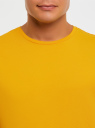Футболка хлопковая oodji для Мужчины (желтый), 5B621002M/44135N/5200N