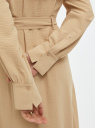 Платье-рубашка с нагрудными карманами oodji для Женщина (бежевый), 11911057/51647/3501N