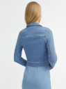 Куртка джинсовая базовая oodji для Женщины (синий), 11109030-1/46785/7000W