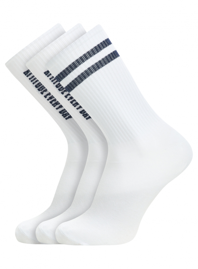 Комплект высоких носков (3 пары) oodji для мужчины (бежевый), 7B232001T3/47469/14